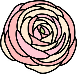 미니 파스텔 꽃 포인트 아이콘