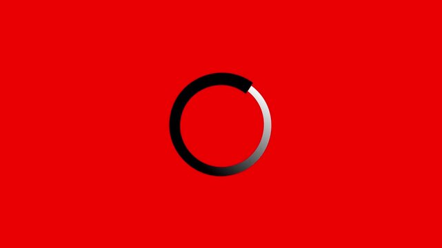 loading wheel oval graphic animation. Circle loading icon motion graphics. loading icon for download progress 4k video.