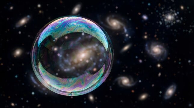 Bubble Universe Conceptual Art Multiverse and Cosmology
