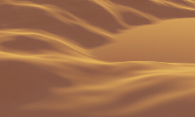 Brown desert landscape. Sand dunes