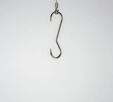 Butcher meat hook made of stainless steel