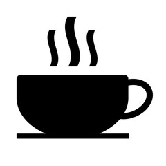 Coffee icon on transparent background