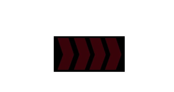 black and red direction traffic arrow