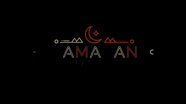 Ramadan Kareem Islamic Greeting Animation.