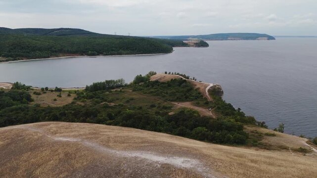 Volgograd reservoir scenic view molodetsky kurgan landscape