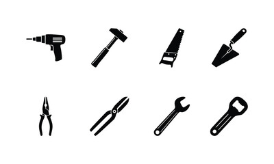 Fototapeta premium Collection of basic hand tools for various tasks and projects