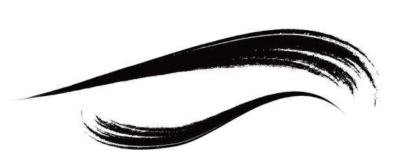 Japanese Ink Brush Stroke Set &ndash; Black Sumi Calligraphy Vector Collection