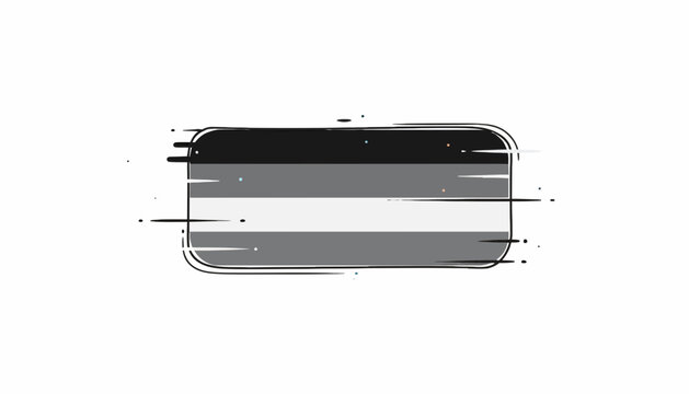 Agender Pride Flag Distorted Glitch Effect, LGBTQ+ Symbol, Modern Abstract Design