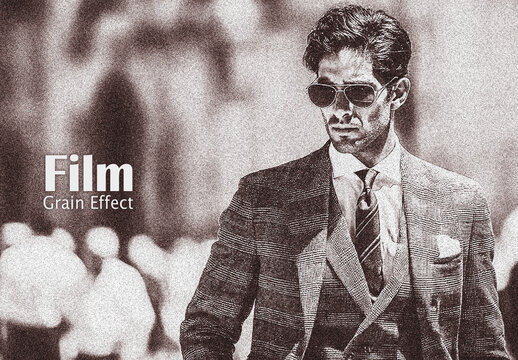 Cinematic Film Grain Print Photo Effect