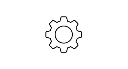 Fototapeta premium Gear icon illustration