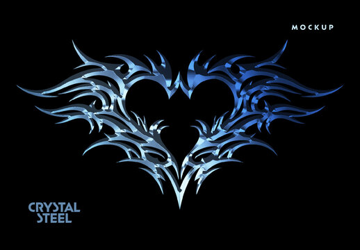 Metallic Prism Chrome Mockup