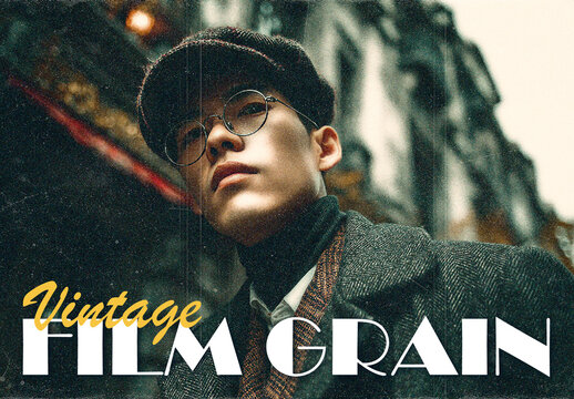 Vintage Film Grain Photo Effect