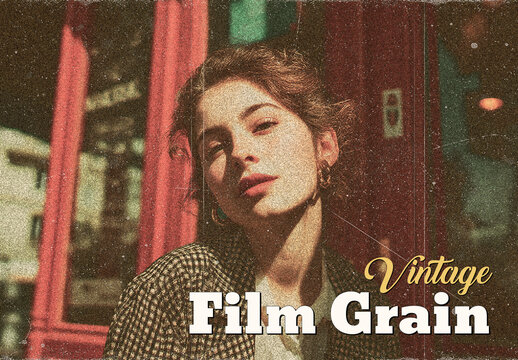 Vintage Film Grain Photo Effect