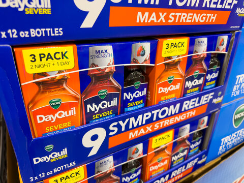 Vicks DayQuil and NyQuil Severe Max Strength 3 Pack Bottles at Costco