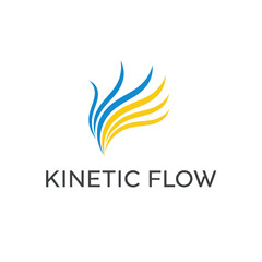 Kinetic Flow Logo Design Element.