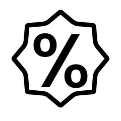 percent sign on transparent background