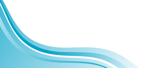 Blue and white business wave banner background. vector illustration. minimalist background.