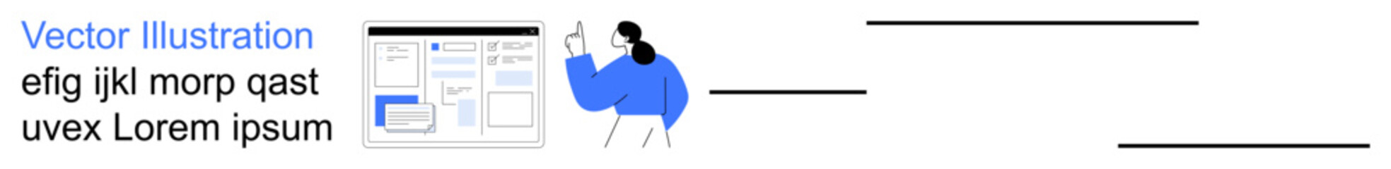 Business solutions, user interface design, data visualization, process management, innovation, efficiency. Person engaging with a digital interface. User interface design and data visualization