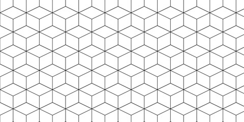 Futuristic hexagon pattern vector cube design. Cubic concept design abstract technology background.