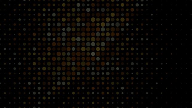 Animated dots abstract pattern digital grid halftone golden shimmer suitable for modern digital art, event backdrops, tech presentations, and futuristic video projects.