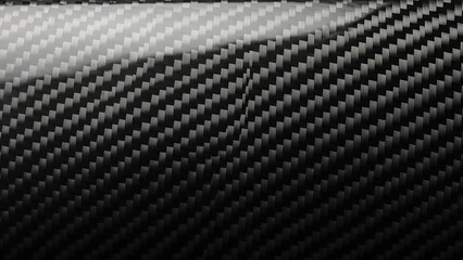 Close up grayscale carbon fiber twill weave texture