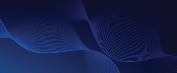 Premium background design with diagonal dark blue line pattern. abstract dark blue background. wavy lines background. eps 10