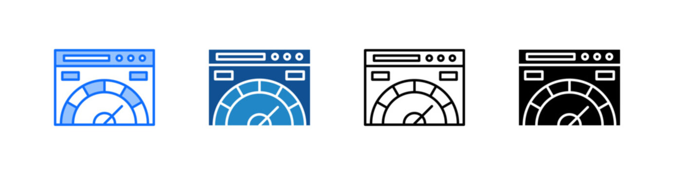 Speed Multiple Style Icon Set 