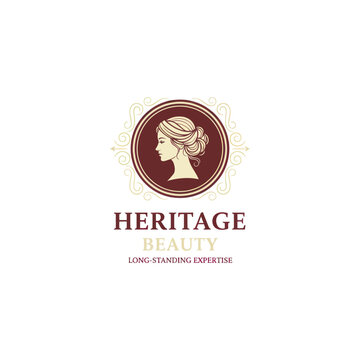 Elegant Feminine Goddess Portrait Beauty Logo