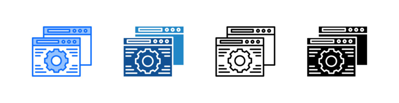 Feature Multiple Style Icon Set 