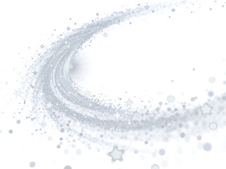 Magical Sparkling Star Dust Swirl Illustration