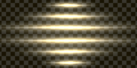 shining light with yellow gold color and horizontal position © syarif