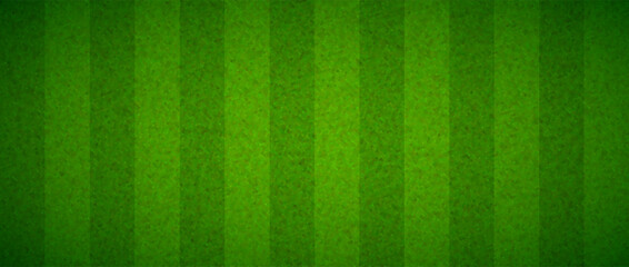 Green grass field concept background. Abstract striped turf effect texture. Artificial sport field surface for football, baseball, soccer game. Golf lawn imitation ground design wallpaper. Vector © vika_k