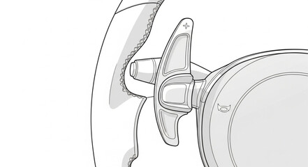 Human Ear Anatomy Illustration Detail. © wahno