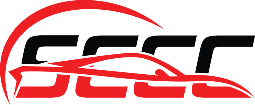 Letter SCCC car logo design