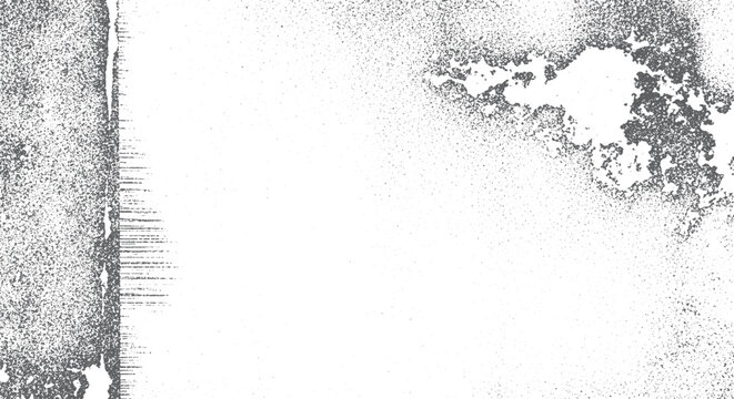 Grungy textured overlay with distressed grain and dust.