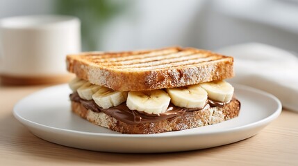 Grilled Banana and Chocolate Sandwich / バナナとチョコのホットサンド