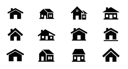 Obraz premium House icons set. Home symbol collection.