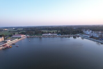 Obraz premium Aerial View from Mithila Hatt, Madhubani, Bihar, India