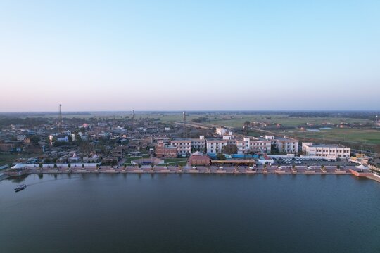 Aerial View from Mithila Hatt, Madhubani, Bihar, India