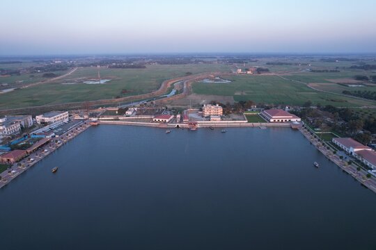 Aerial View from Mithila Hatt, Madhubani, Bihar, India