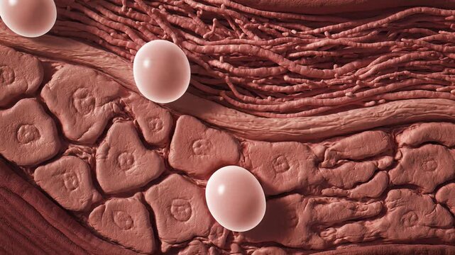 Microscopic Lipid Accumulation on Tissue Indicating Obesity and Disease
