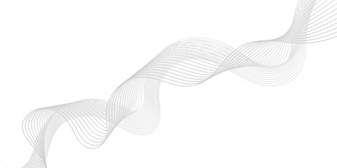 Fototapeta premium Abstract vector illustration of a white background featuring blue wavy lines and flowing curves in a digital motion design for a modern business wallpaper