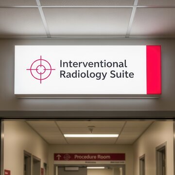 Hospital Interventional Radiology Suite Directional Signage For Patient Navigation And Information
