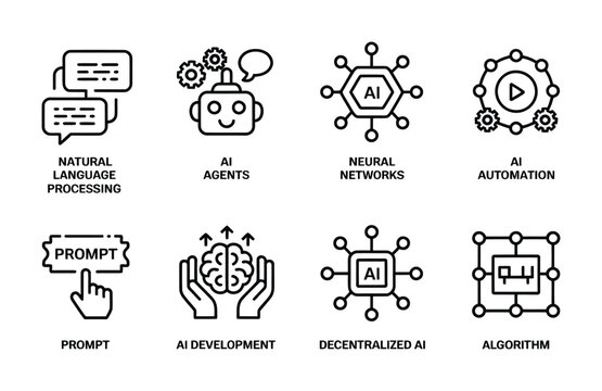 Vector illustration showcasing business and marketing concepts with clear icons