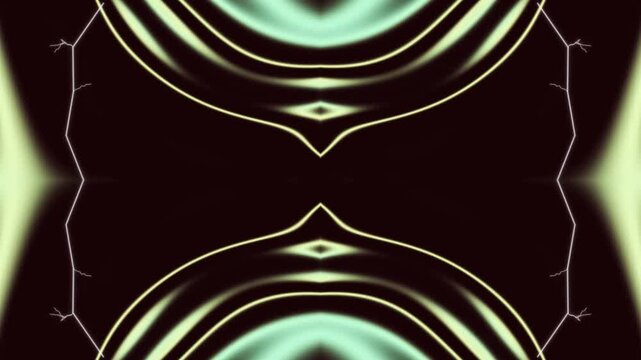 Hypnotic Mint Green Abstract Visualizer Animation Loop.