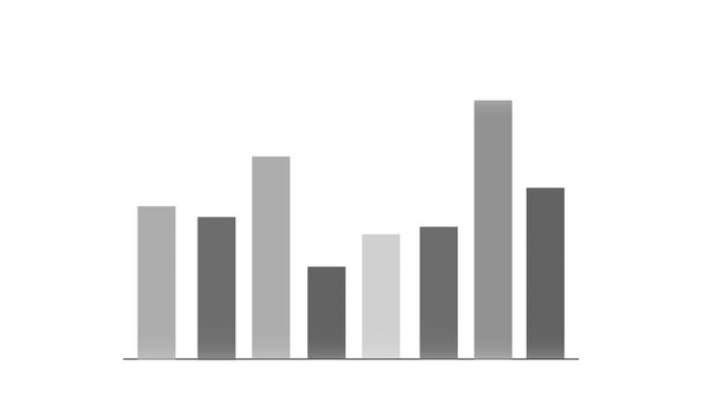 Bar Chart Data Visualization Abstract Background.