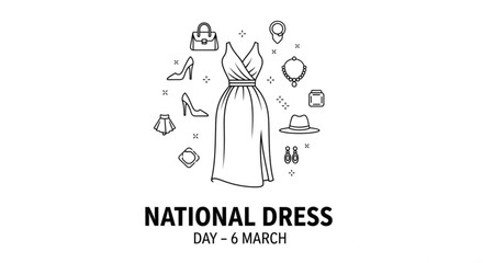 National dress day on march 6th fashion icons and accessories