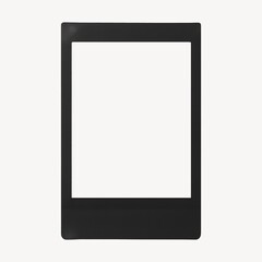 Blank black photo frame
