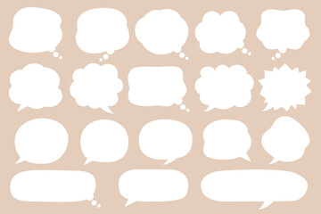 吹き出し口が動かせる便利な吹き出しイラスト