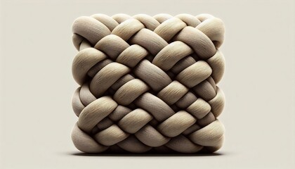 Intricate Woven Texture of Smooth, Rounded Stones.